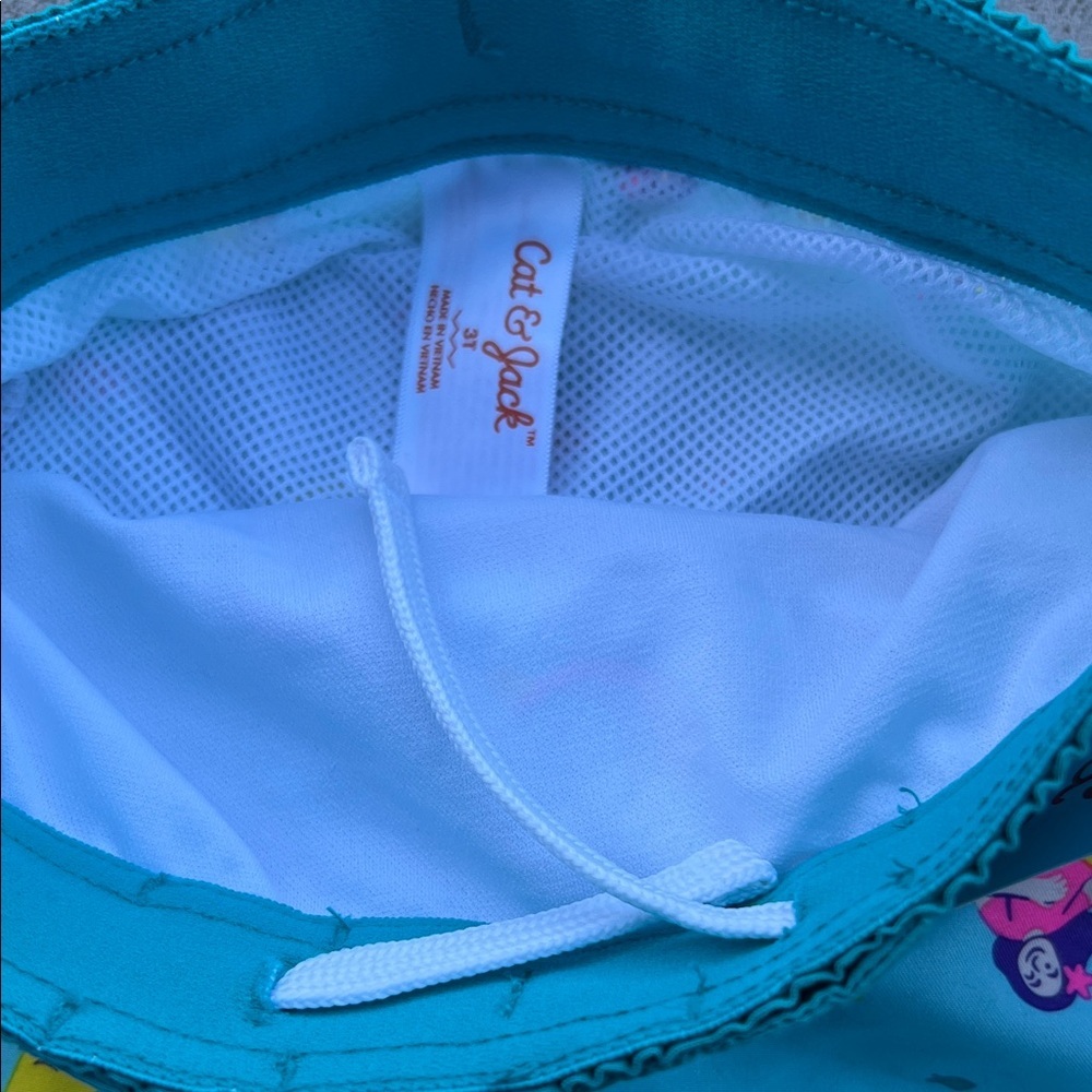 Cat & Jack Kids' Aqua Mermaid Print Shorts - Picture 3 of 5